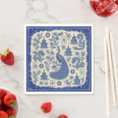 Mahjong Toile Servietten oder Gästetücher (Beispiel)