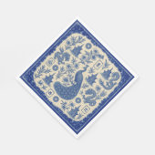 Mahjong Toile Servietten oder Gästetücher (Ecke)