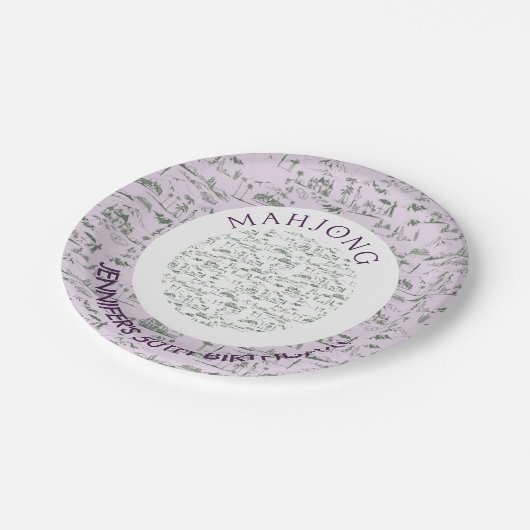 Mahjong Toile Teller für Mahjong Party Deco (Schrägansicht)