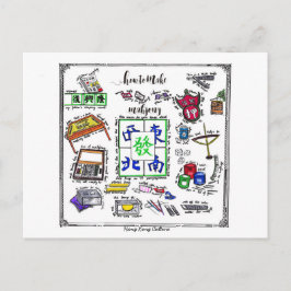 Mahjong Tool Postkarte