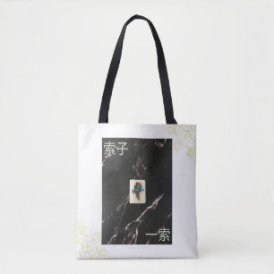 Mahjong Tote Bag mit dem 1. Bambus im Kantonesisch Tasche