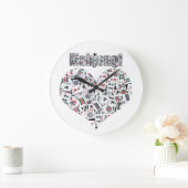 Mahjong-Uhr Große Wanduhr (Zuhause)