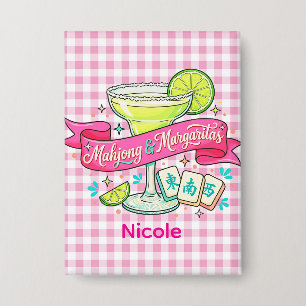 Mahjong und Margaritas Spielabend-Cocktail Button