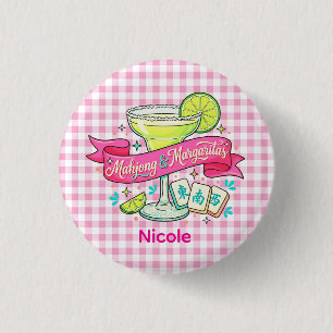 Mahjong und Margaritas Spielnacht-Cocktail Button