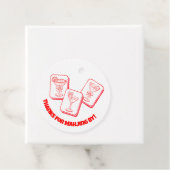Mahjong Valentine's Party Cocktail Geschenkanhänger (Beispiel)