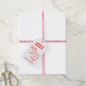 Mahjong Valentine's Party Invitation Geschenkanhänger (Mit Garn)