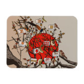 Mahjong Vögel Spiel Magnet (Horizontal)
