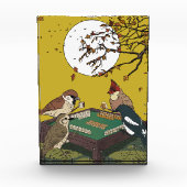 Mahjong Vögel spielen Spiel Fotoblock (Vorderseite)