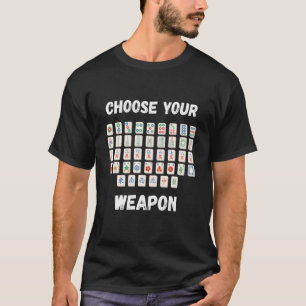 Mahjong wählt Mahjong aus und wählt das chinesisch T-Shirt