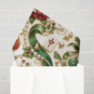 Mahjong Weihnachten Seidenpapier