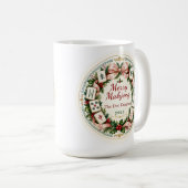 Mahjong-Weihnachts-Kaffeetasse Kaffeetasse (VorderseiteRechts)