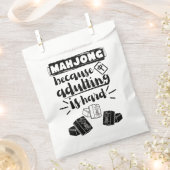 Mahjong, weil das Ehebruch schwer ist | Funny mahj Geschenktütchen (Ausgeschnitten)