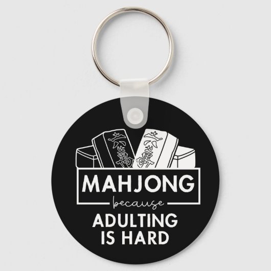 Mahjong, weil das Ehebruch schwer ist Schlüsselanhänger (Vorderseite)
