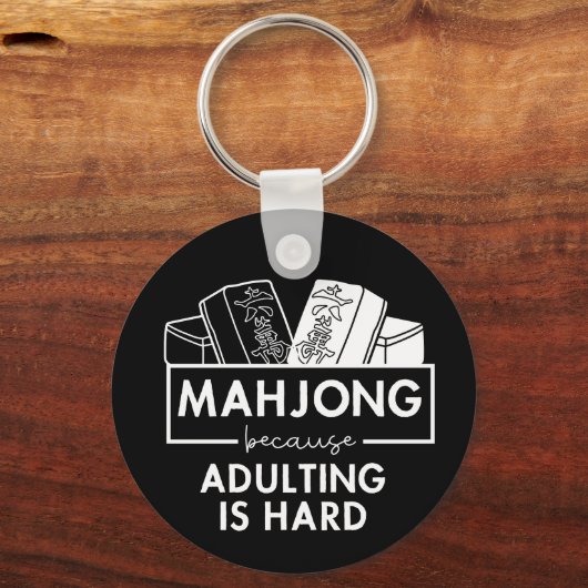 Mahjong, weil das Ehebruch schwer ist Schlüsselanhänger (Vorderseite)