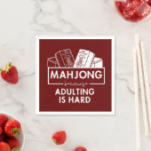 Mahjong, weil das Ehebruch schwer ist Serviette (Beispiel)