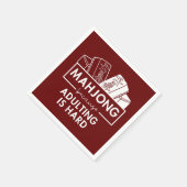 Mahjong, weil das Ehebruch schwer ist Serviette (Ecke)