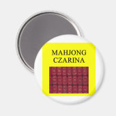 MAHJONG Witz Magnet (Vorderseite/Rückseite)