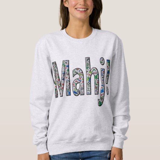 Mahjong Women's Sweatshirt - Mahj! (Vorderseite)