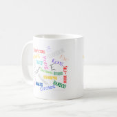 Mahjong Words Cup Kaffeetasse (Vorderseite Links)