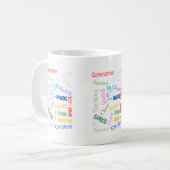 Mahjong Words Cup Kaffeetasse (Vorderseite Links)