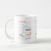 Mahjong Words Cup Kaffeetasse (Links)
