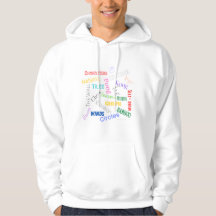 Mahjong words hoodie