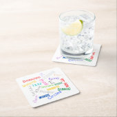 Mahjong Words Paper Untersetzer (Vor Ort)