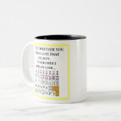 Mahjong Zweifarbige Tasse (Vorderseite Links)