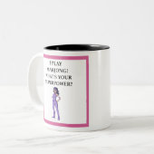 MAHJONG ZWEIFARBIGE TASSE (Vorderseite Links)