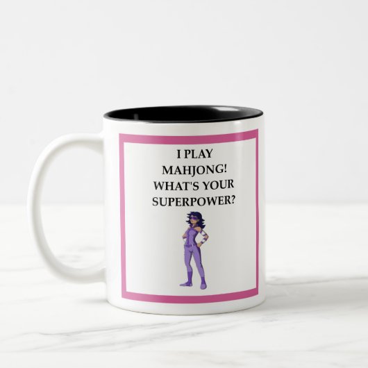 MAHJONG ZWEIFARBIGE TASSE (Links)