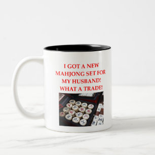 MAHJONG ZWEIFARBIGE TASSE