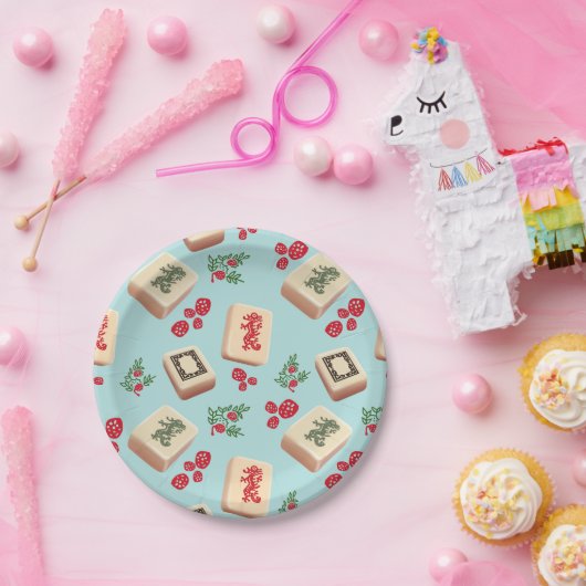 Mahjongg Dragons Plate Pappteller (Party)