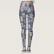 MahJongg Fliesen-Design auf dunkelblau