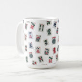 MahJongg-Kachel-Design Kaffeetasse (Vorderseite Links)