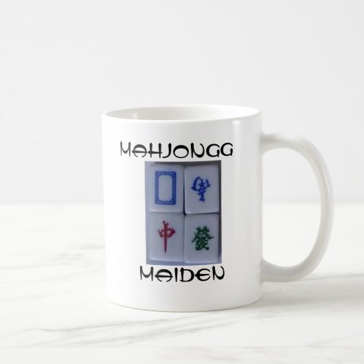 Mahjongg Mädchen Kaffeetasse (Rechts)