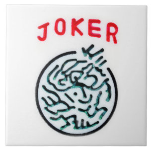 MahJongg-Spielsymbol Joker-Kachel Fliese