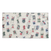 MahJongg Spielsymbole Design Kissenbezug (Rückseite-Links)