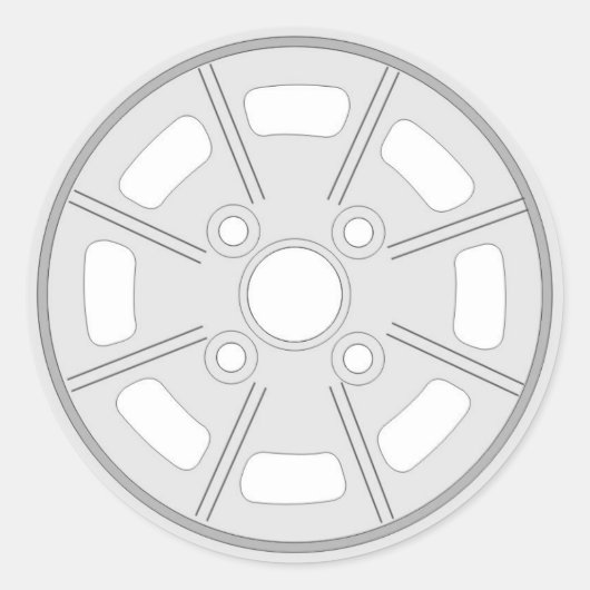 Mahle-4-Schraubklemme Runder Aufkleber (Vorderseite)