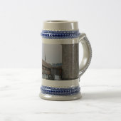 Mahlen Sie Brücke, mittelalterliche hölzerne Bierglas (VorderseiteRechts)