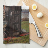 Mahlen über das alte Nebengebäude Handtuch (Viertel Falte)