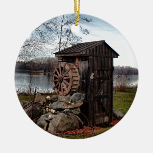 Mahlen über das alte Nebengebäude Keramik Ornament (Vorne)