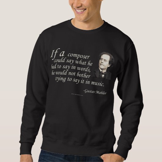 Mahler auf dem Verfassen Sweatshirt (Vorderseite)