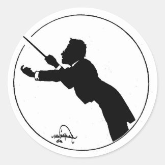 Mahler Conduction Runder Aufkleber