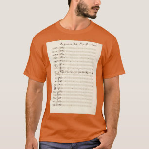 Mahler-Sinfonie 5 Originalmanuskript-Partitur T-Shirt