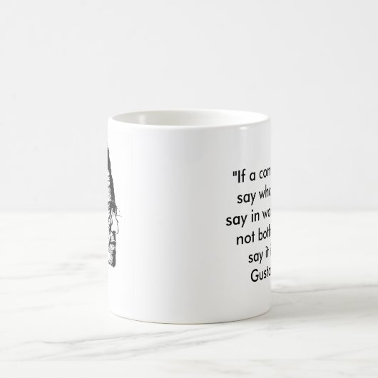 Mahler Zitat Kaffeetasse (Mittel)