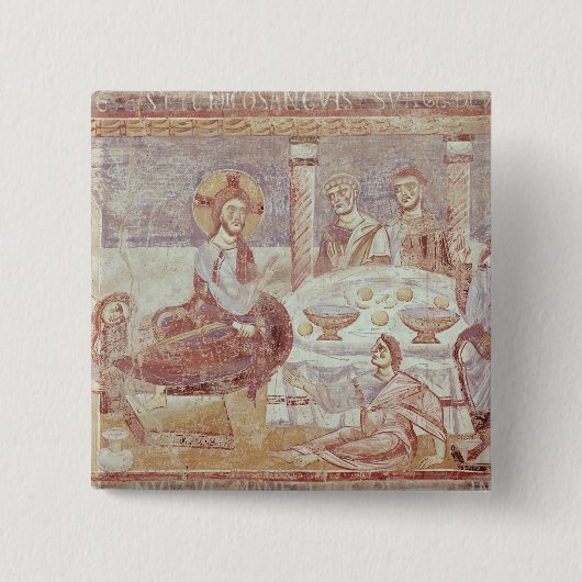 Mahlzeit am Haus von Simon der Pharisee Button (Vorderseite)
