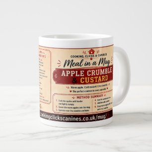 Mahlzeit in einer Tasse — Apfel Crumble & Custard