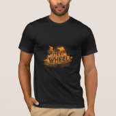 Mahlzeiten auf Rädern Bear Chase Cyclist T-Shirt (Vorderseite)