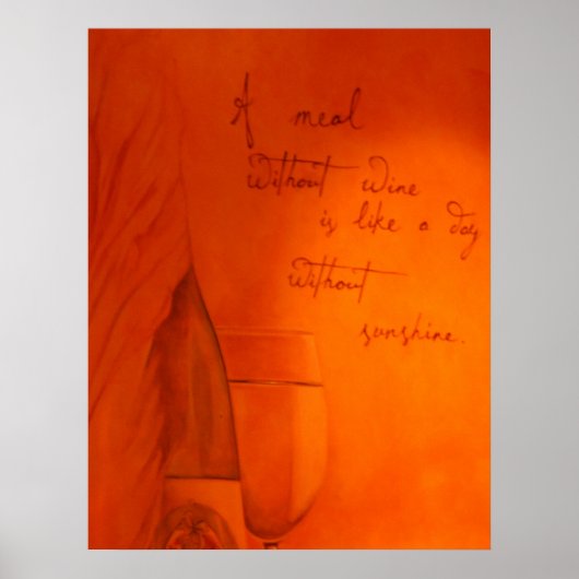 Mahlzeiten ohne Weinkeller Poster (Vorne)