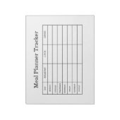 Mahlzeitenplaner-Tracker Notizblock (Rotiert)